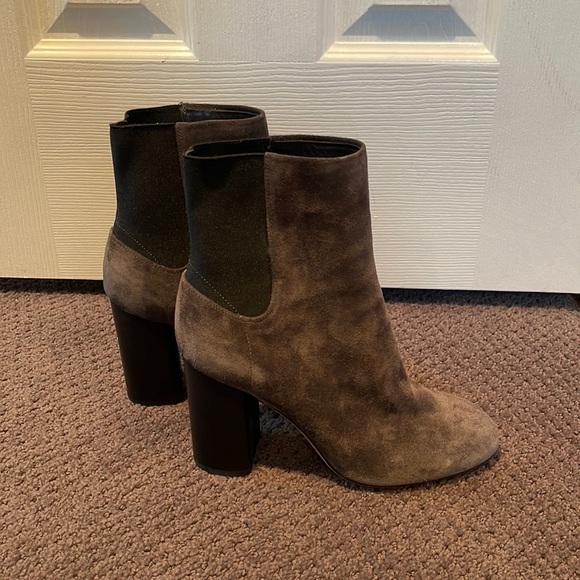 Rag & Bone Agnes suede booties, asphalt, size 37.5 - Picture 1 of 3